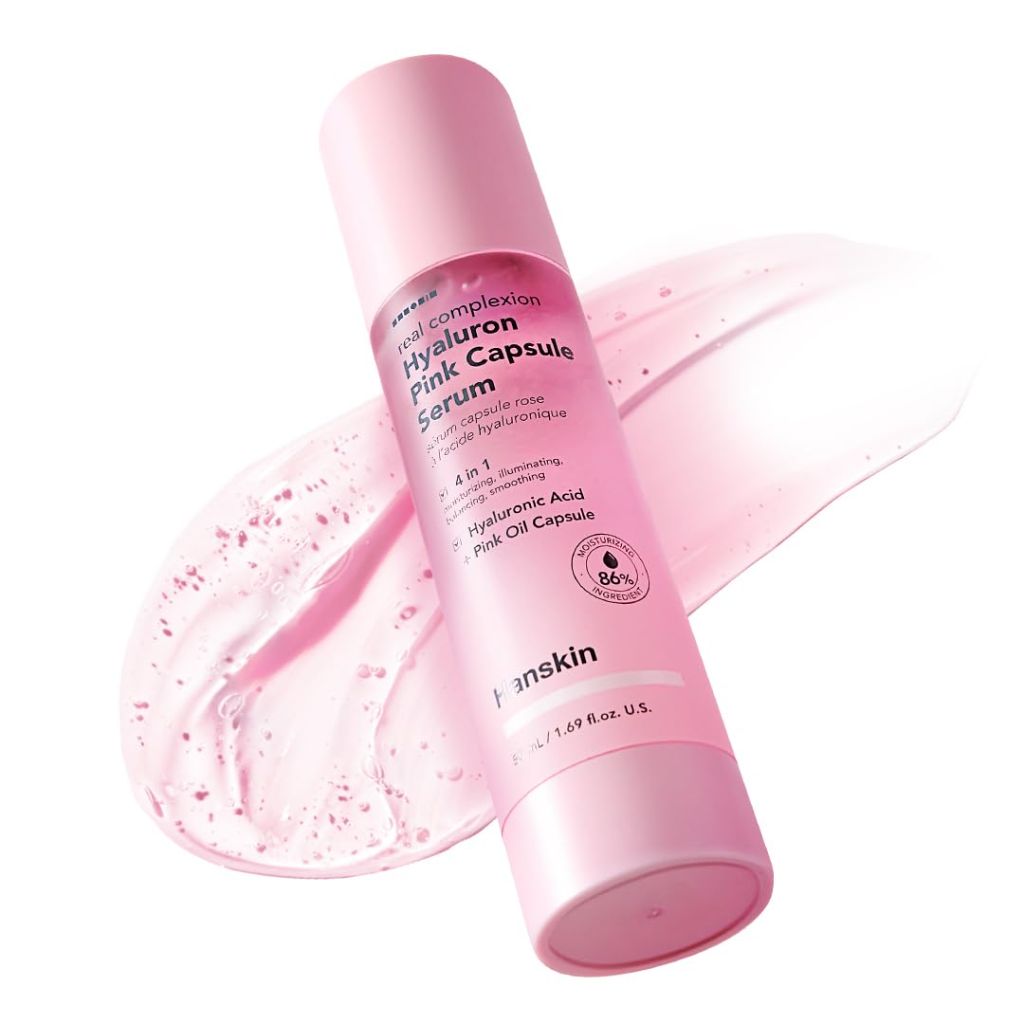 Hanskin Hyaluron Pink Capsule Serum – 6-Layer Hyaluronic Acid for Deep Hydration 1.69 fl oz