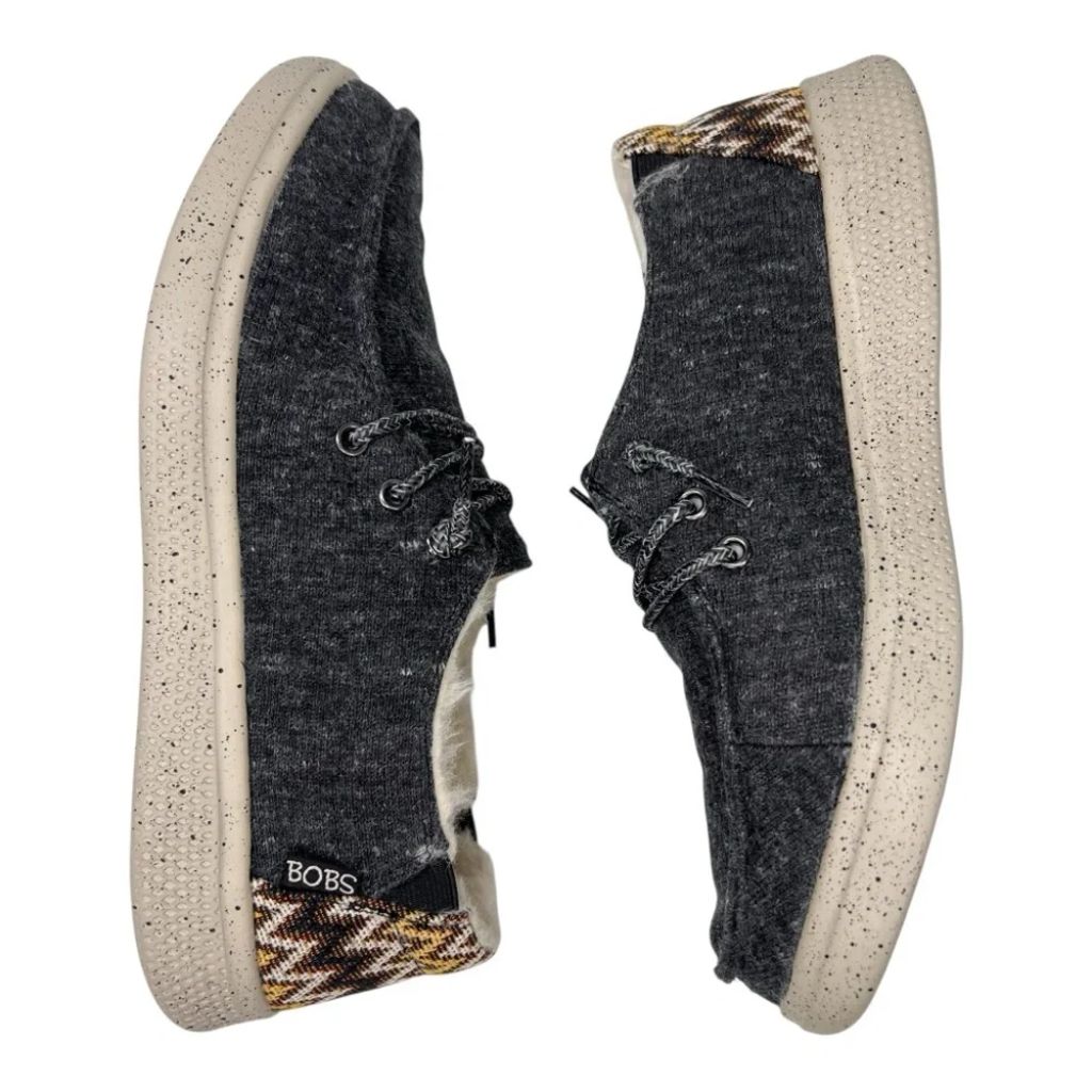 SZ 6, Skechers Bobs Skipper Cozyville Slip-on Women's BM US Charcoal