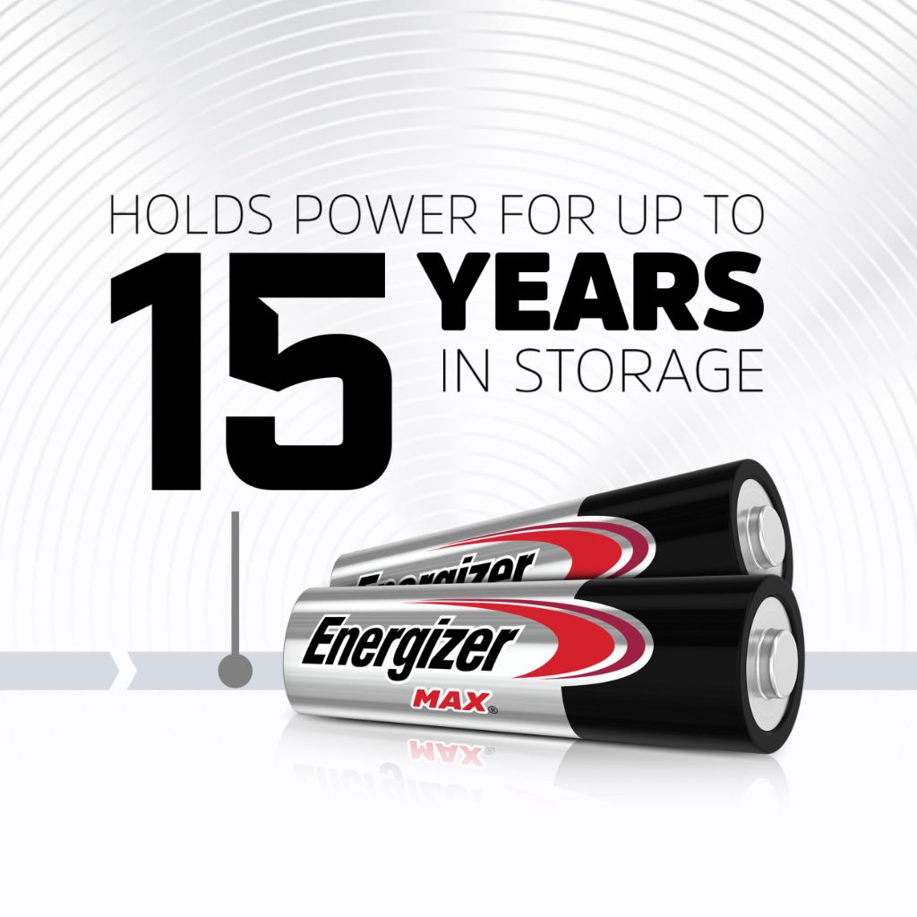 Energizer MAX AA Batteries (8 Pack), Double A Alkaline Batteries