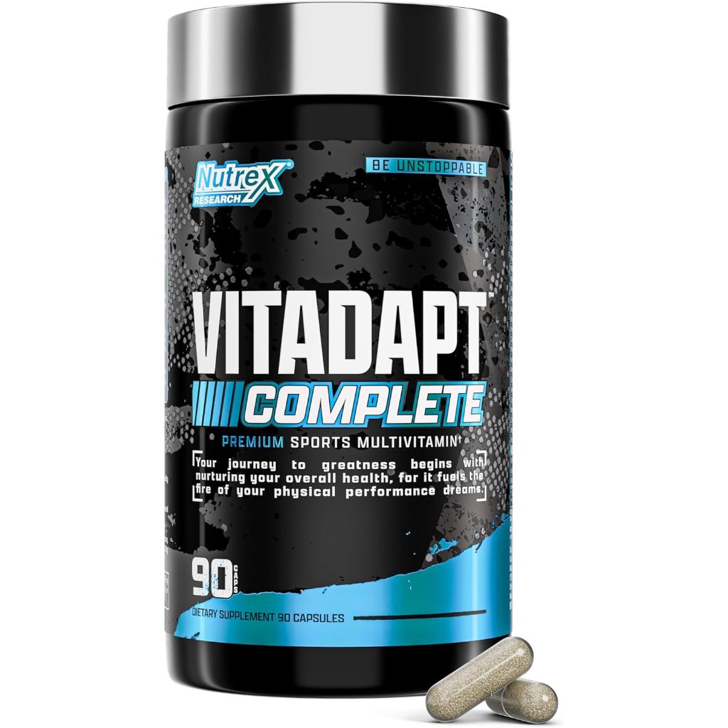 Nutrex Research Vitadapt Complete Sports Multivitamin for Men - 24 Vitamins (90 Capsules)