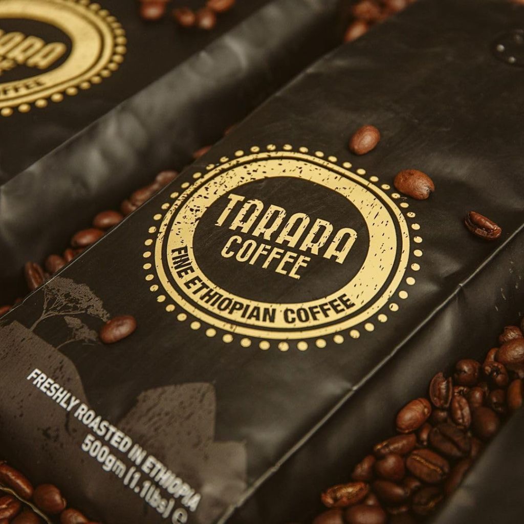 Tarara Coffee - Premium Ground Coffee - 100% Pure Ethiopian Arabica - Medium-Dark Artisan Roast  - 2.2 lb