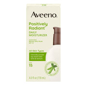 Aveeno Positively Radiant Daily Facial Moisturizer with Broad Spectrum SPF 15 Sunscreen | 4 fl. oz