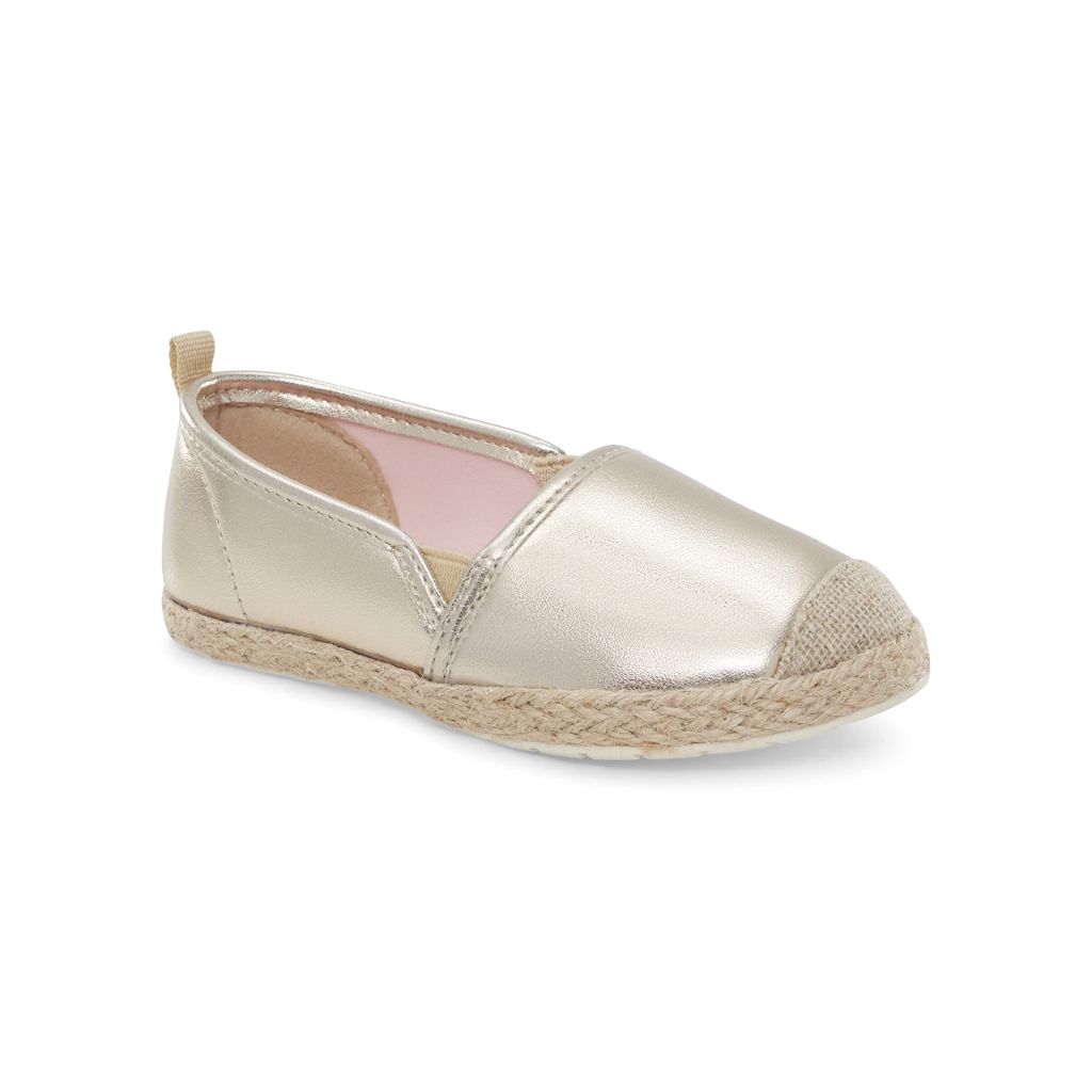 SZ 4T, OshKosh B'Gosh Girls Belle Casual Shoe, Gold Multi