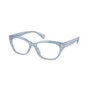 Ralph by Ralph Lauren Unisex RA7161U 6156 Eyewear Frames - Transparent Blue Horn