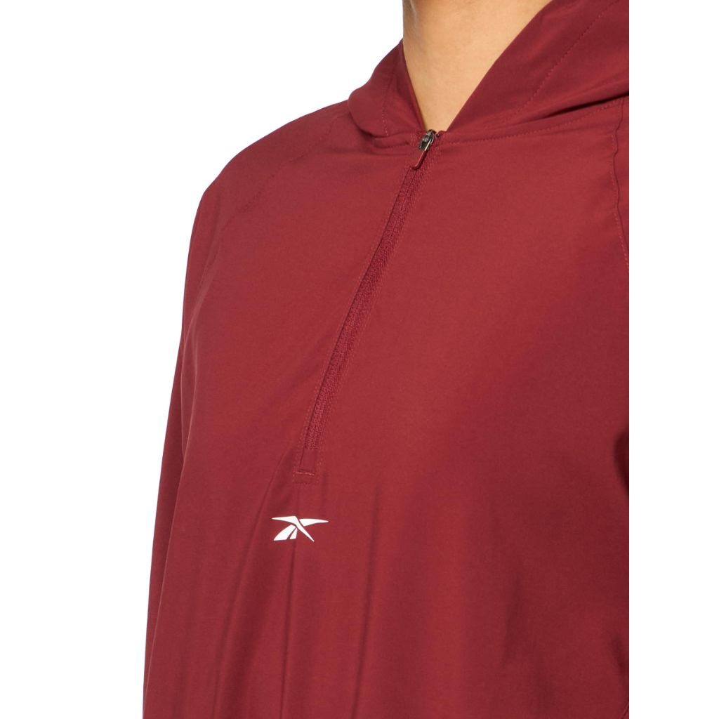 Reebok Women's Id Train Woven Jacket, Rich Maroon, XX-Small