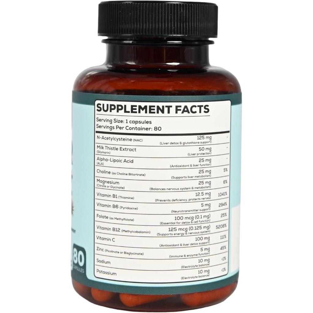 Zethyr St. Liver Detox+ with Milk Thistle Daily Antioxidant Support, 500mg - 80 Capsules