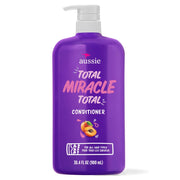 Aussie Total Miracle Conditioner with Apricot, Paraben-Free For Damaged Hair - 30.4 fl oz