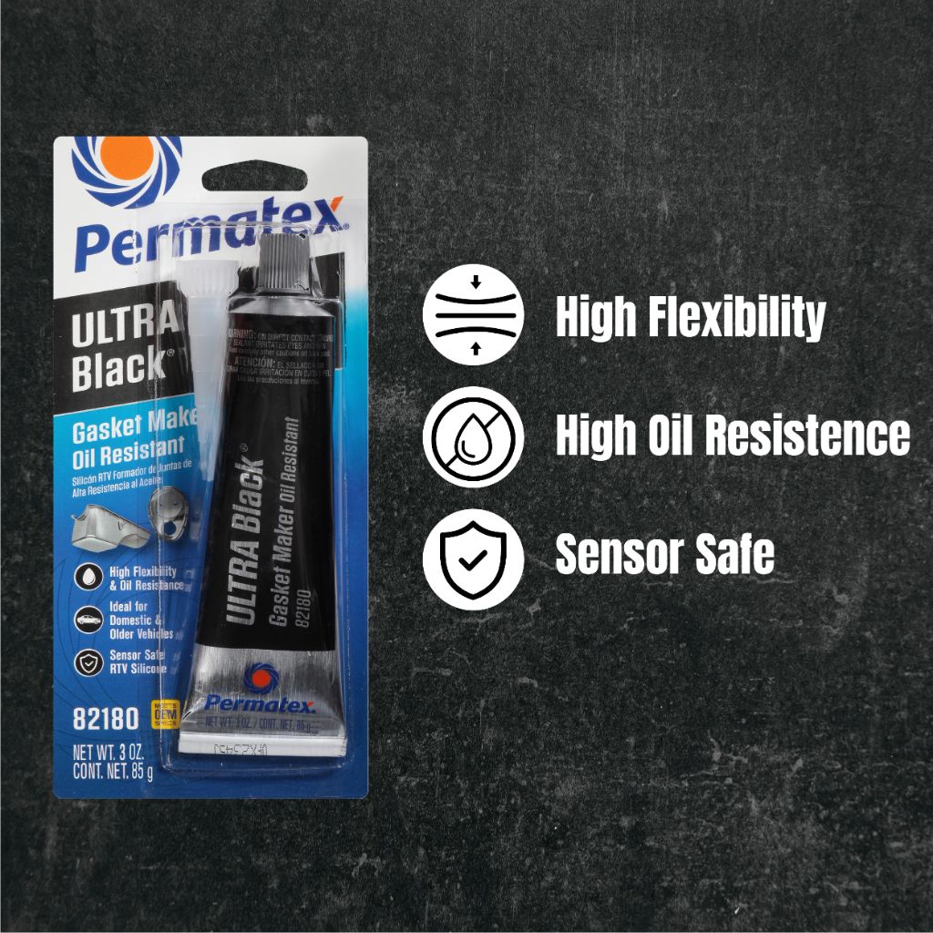 Permatex Ultra Black Gasket Maker - 3 oz.