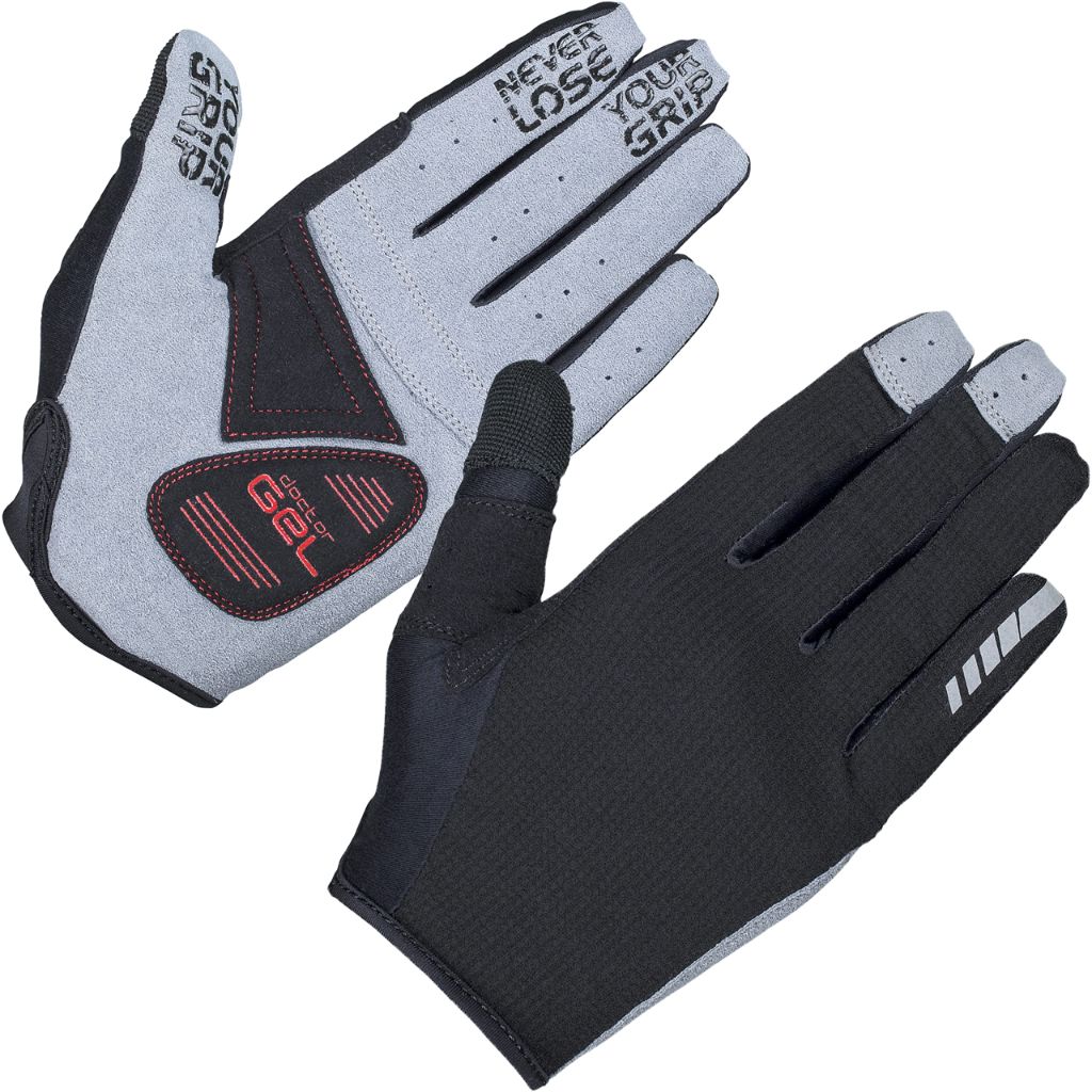 GripGrab Shark Padded Full Finger Summer Cycling Gloves, Small
