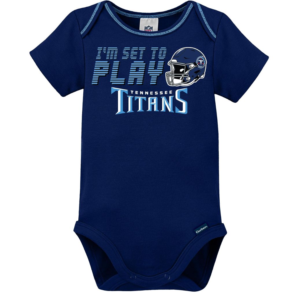 Gerber NFL Baby Boys 3 Pack Short Sleeve Bodysuit, Team Color, 3-6 Months US