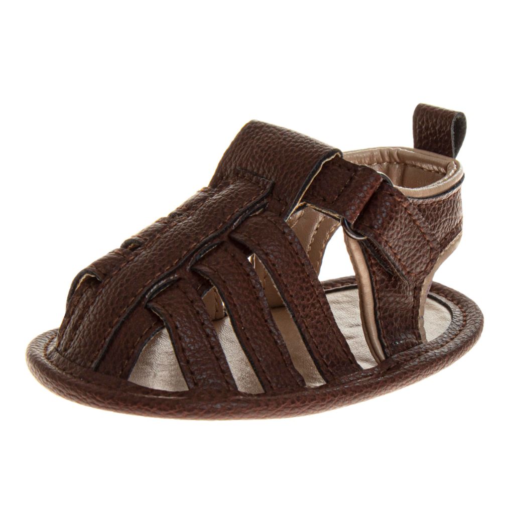 SZ 3 Josmo Baby Infant Sandals SlipOn Strap Closure - Brown (Infant)