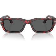 Persol PO3347-S 1212/B1 Adrien Sunglasses - Red Havana Frame/Gray Lens, 55/20/145