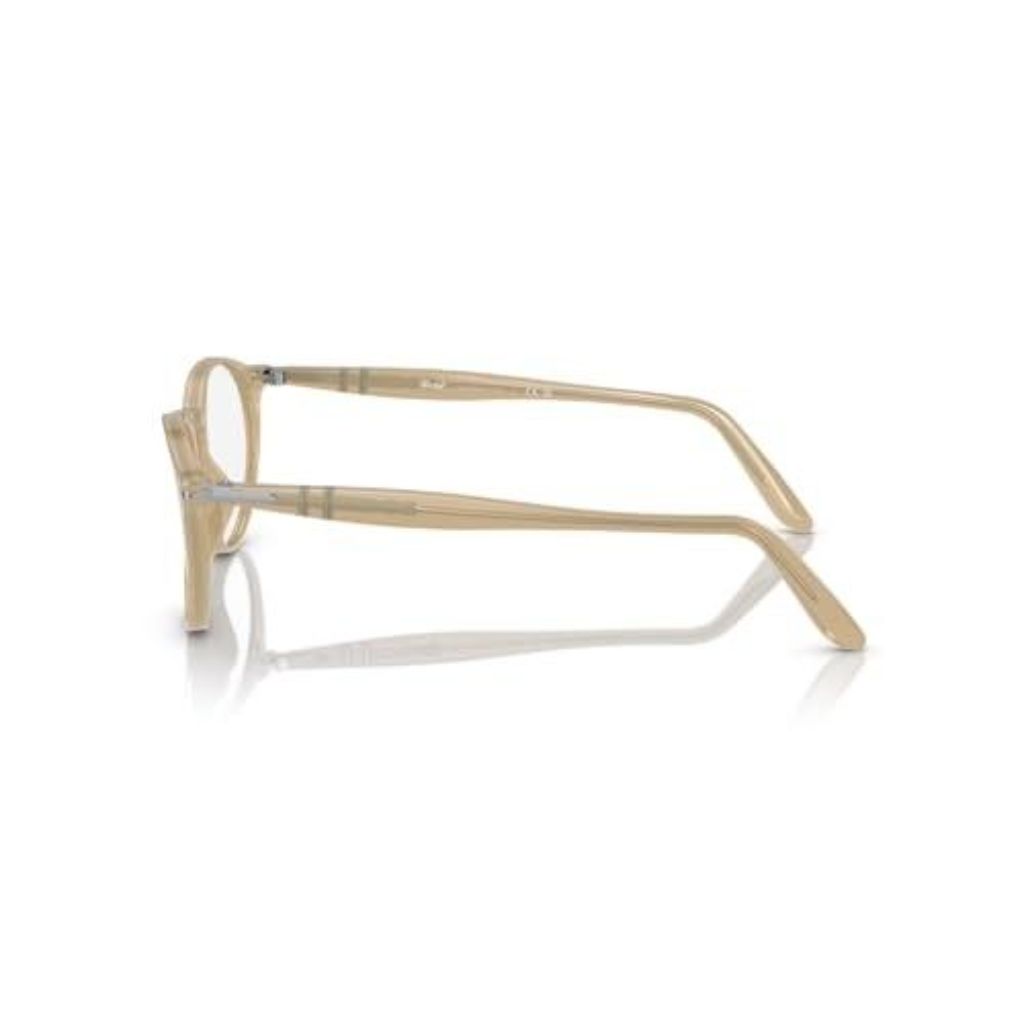 Persol Unisex PO3092V 1169 Eyewear Frames - Opal Beige, 50mm