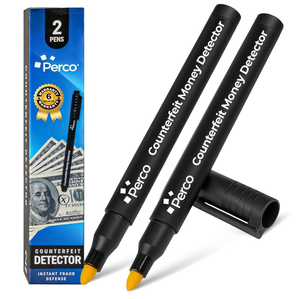 Perco Counterfeit Money Detector Pen (2 Pack)