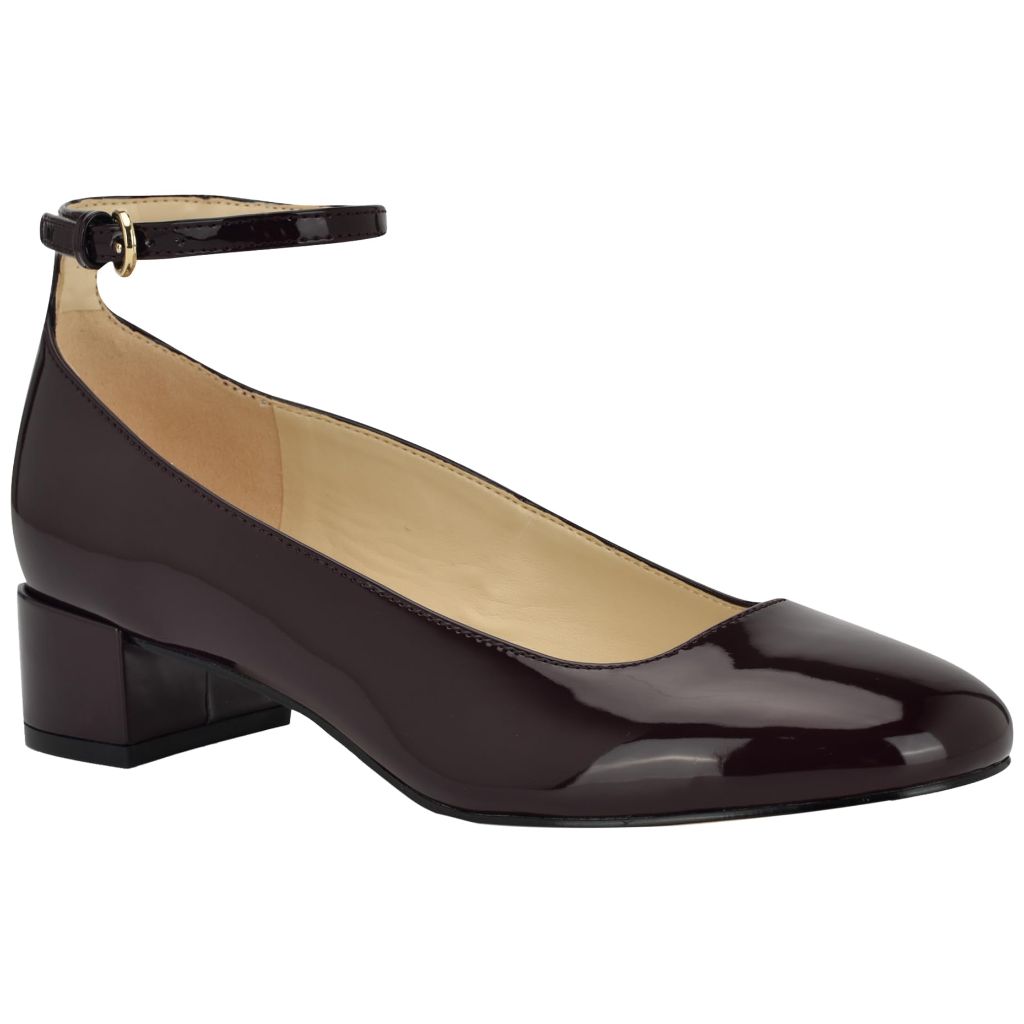 SZ 6.5M, Nine West Women's Amaize Pump, Dark Red Patent 600