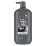 DOVE MEN + CARE Body and Face Scrub Charcoal + Clay Body Wash, 30 oz