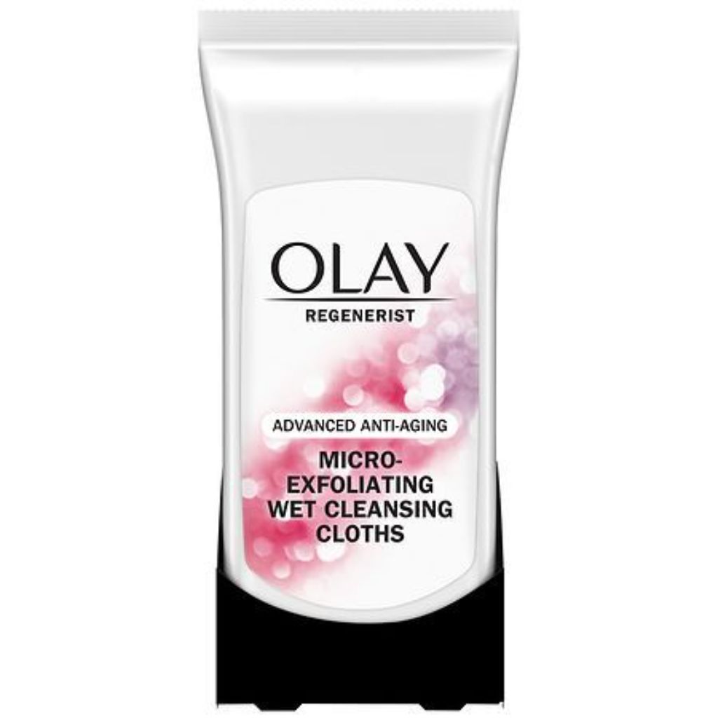 Olay Regenerist Micro-Exfoliating Wet Cleansing Cloths, Scented - 30ct