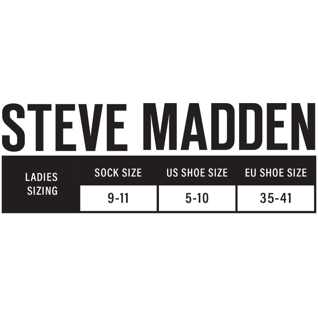 STEVE MADDEN Women's 2-Pack Pearl Cluster Rib Anklet Socks, Black Multi, 9-11