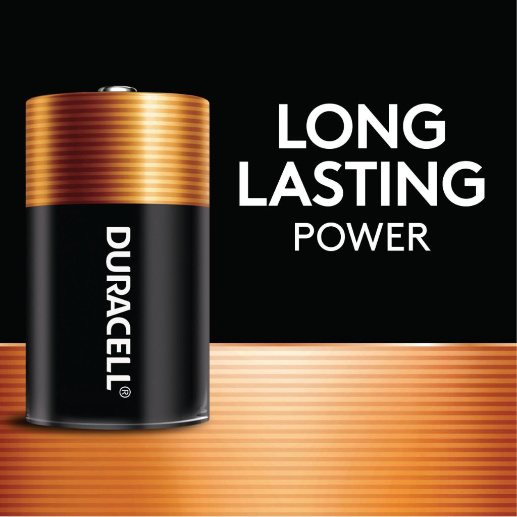 Duracell Coppertop D Batteries, 10 Count (1 Pack)