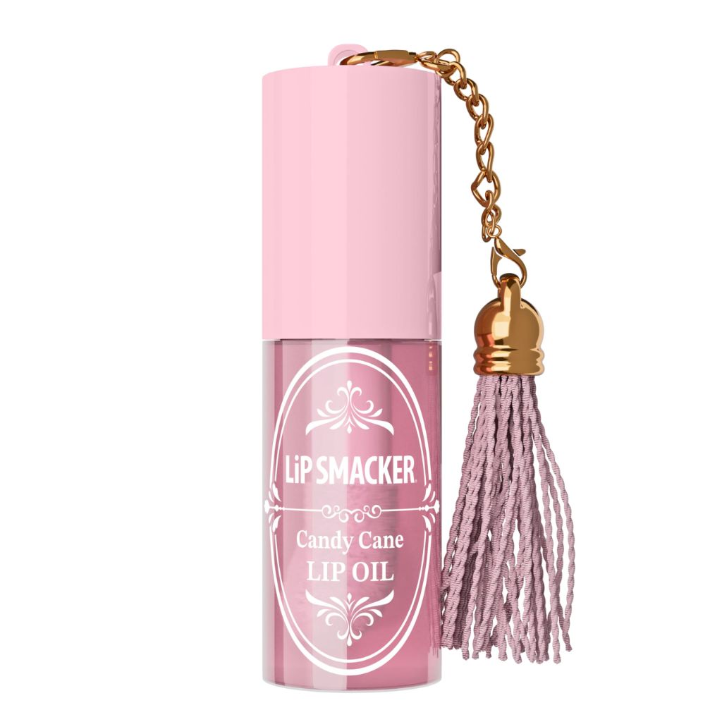 Lip Smacker Holiday Lip Oil, Nourishing Lip Treatment with Shine - Candy Cane