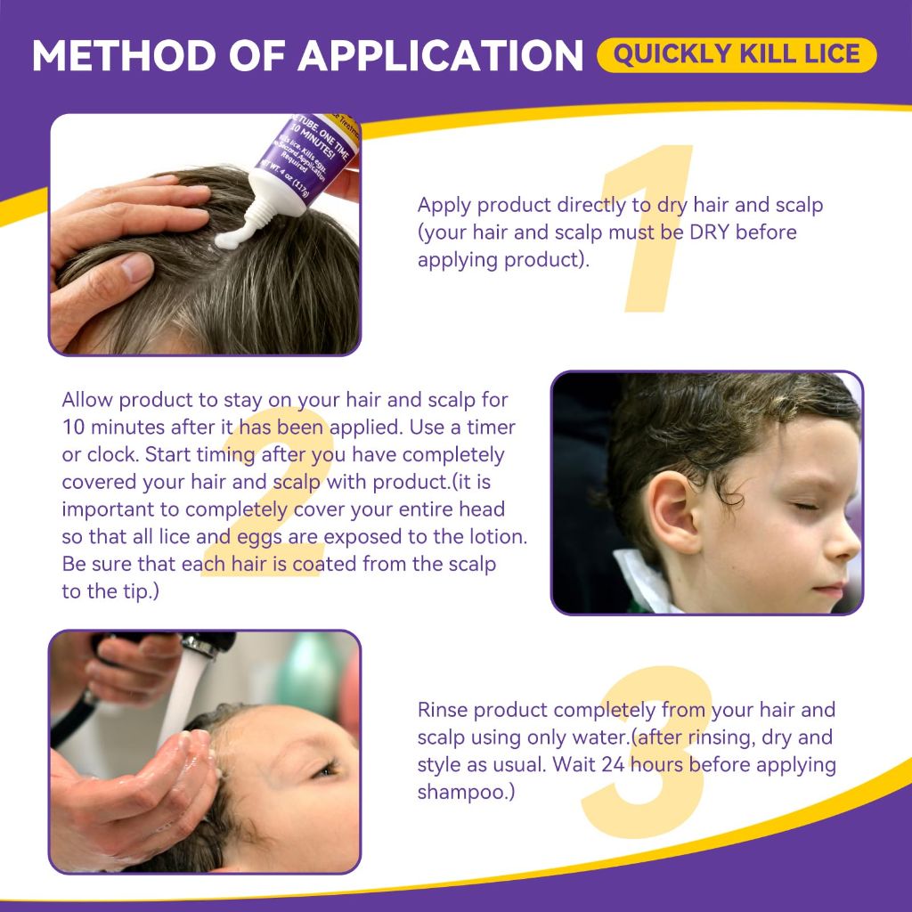 One & Gone Ivermectin Lotion 0.5% (4 oz) – Fast-Acting 10-Minute Head Lice Treatment