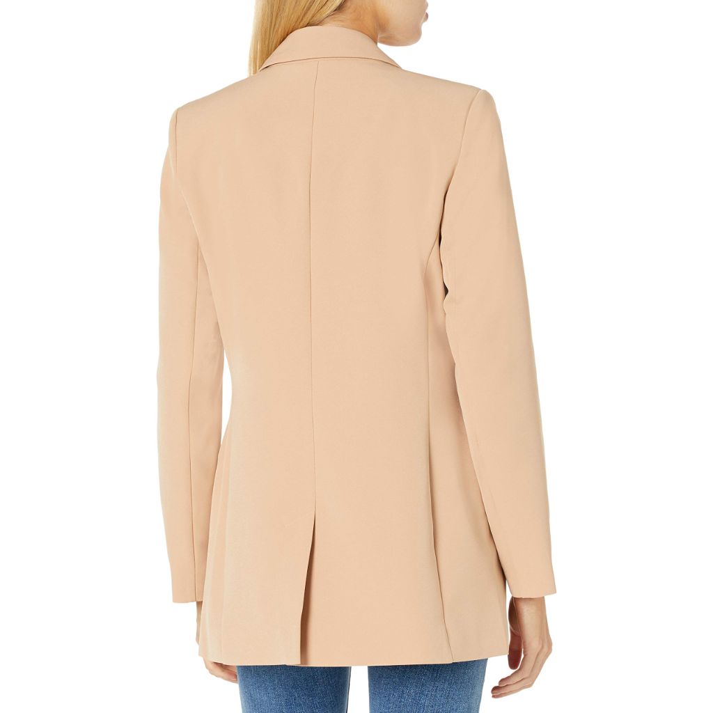 The Drop Women's Blake Long Blazer, Praline, X-Small