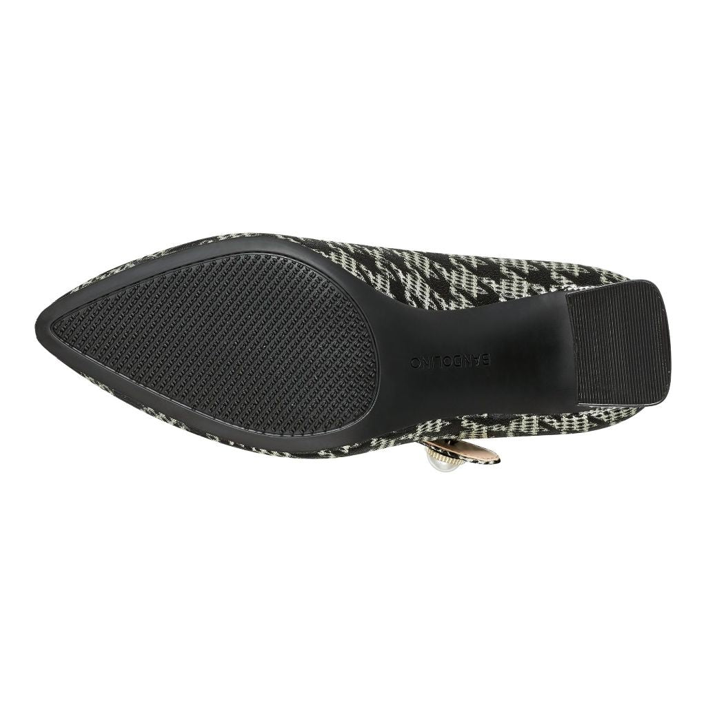 Bandolino Women's Kirsten Pump, Black/White Houndstooth, 9
