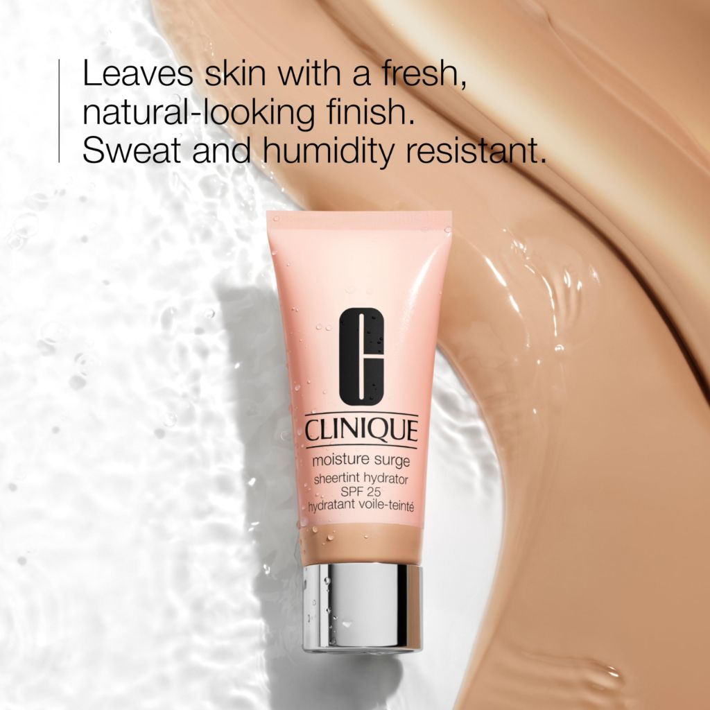 Clinique Moisture Surge Sheertint Hydrator Hydrating Tinted Moisturizer Broad Spectrum SPF 25, Natural Finish, Very Light, 1.4 Fl Oz