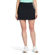 Izod Women's Activewear Pleated Skort with Athletic Performance Stretch, Black Back Pleat, X-Large