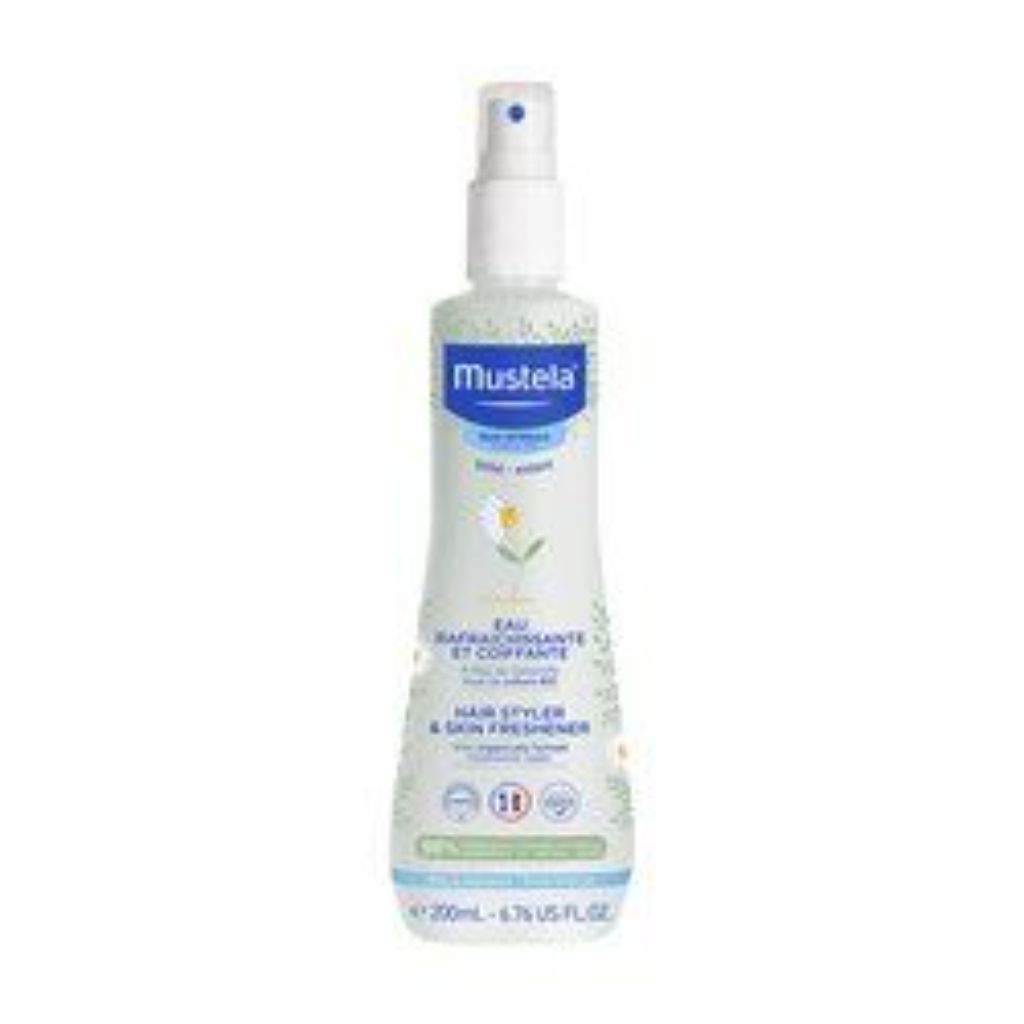 Mustela Hair Styler & Skin Refreshener with Organically Farmed Chamomile Water - 6.76 fl. oz.