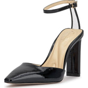 Jessica Simpson Soltiea Ankle Strap Pump, Black, 6