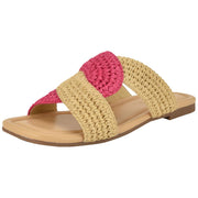 Nine West Women's Quara Sandal, Light Natural/Pink 111, 7