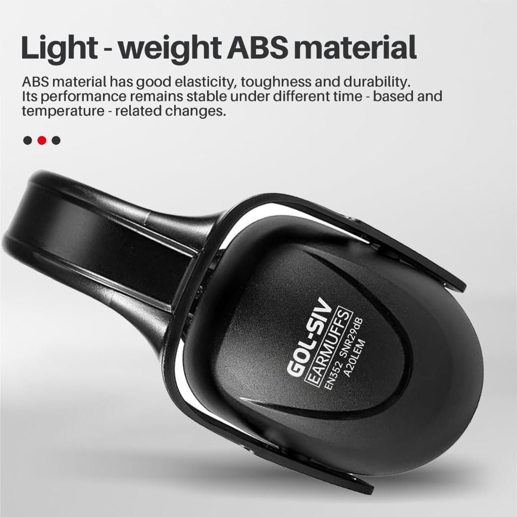GOL-SIV SNR 29dB Sound Proof Ear Protection | Black
