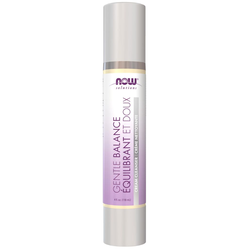 NOW Solutions Gentle Balance Cream Cleanser, 4 oz - Fragrance-Free