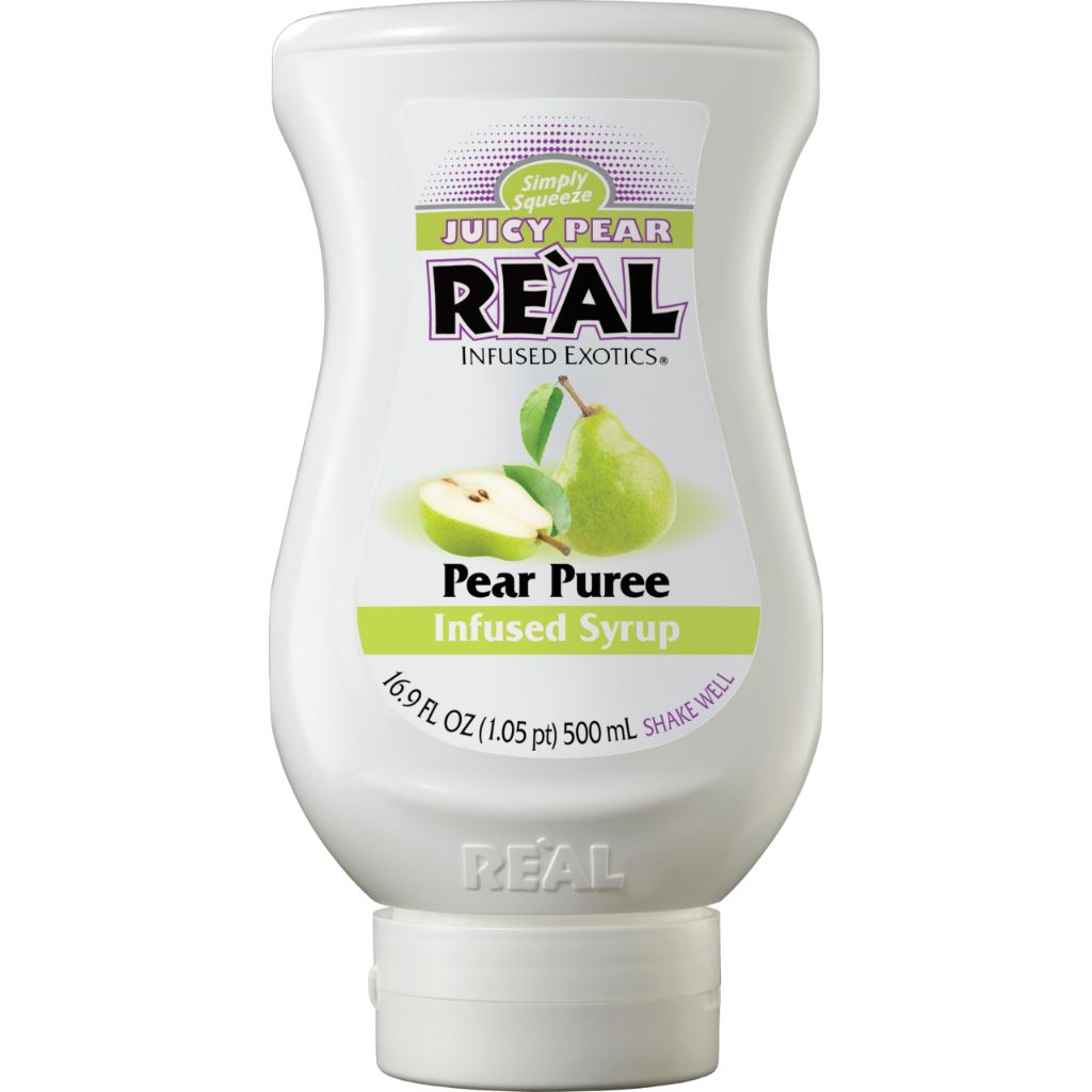 Juicy Pear Reàl Infused Exotics, Pear Puree Infused Syrup - 16.9 fl. oz.