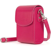MegaGear Leather Camera Case with Strap compatible with Canon PowerShot G7 X Mark III, G7 X Mark II, G7 X - MG1255, Hot Pink