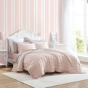 Laura Ashley- Queen Quilt Set, Reversible Bedding Set Including Sham(s),  (Hailee Pink, Full/Queen)