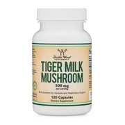 Double Wood Supplements Tigers Milk Mushroom Supplement (Lignosus Fungi) 500mg per Serving, 120 Capsules