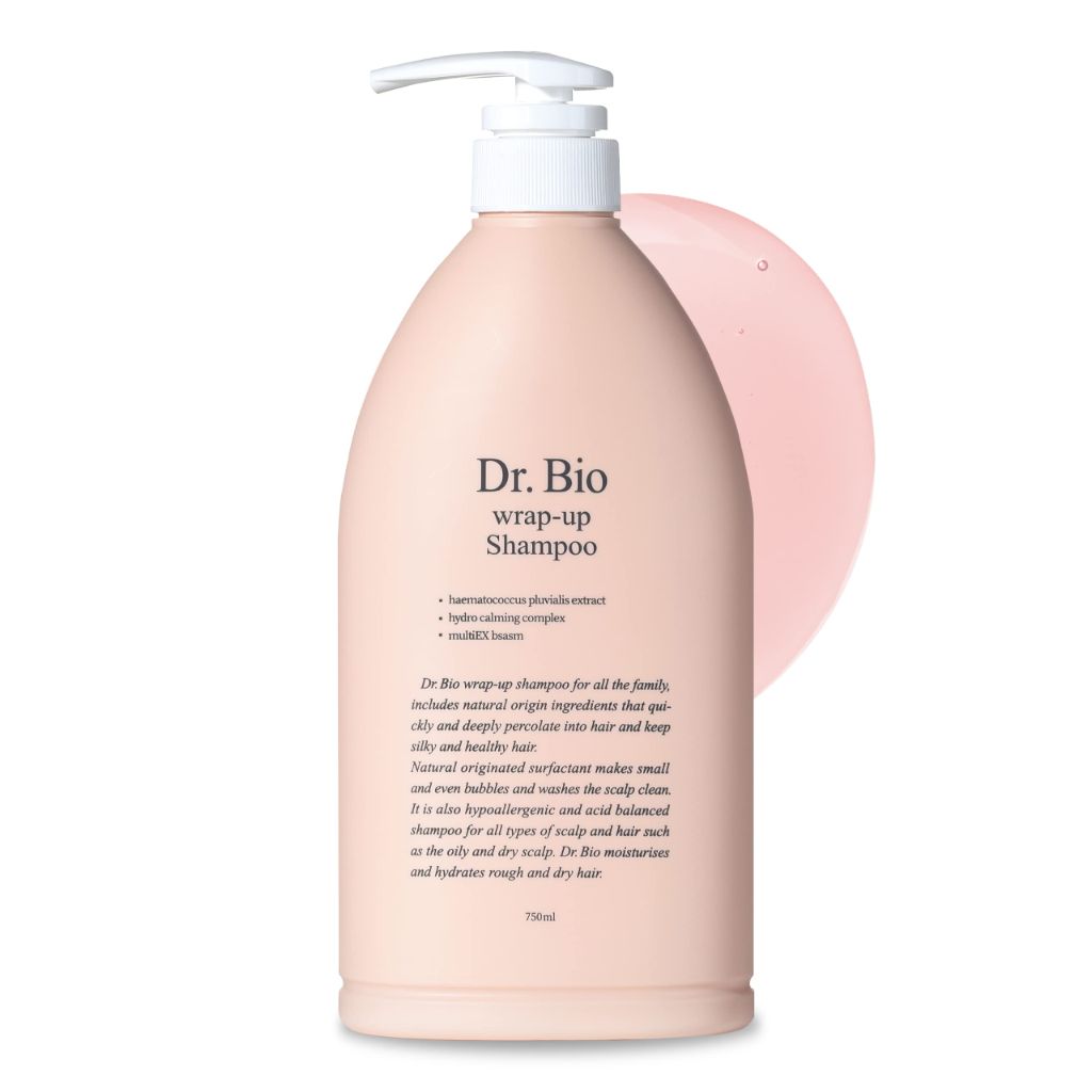 Dr.Bio Wrap-Up Shampoo, Hydrating and Soothing Hair Shampoo with Probiotcs and Cica - 750mL