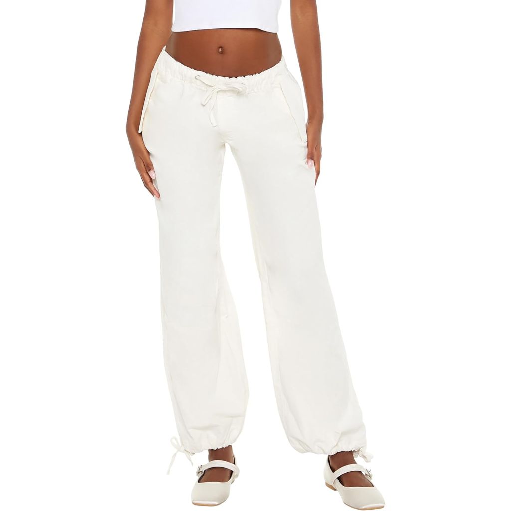 Forever 21 Womens Velvet Drawstring Joggers