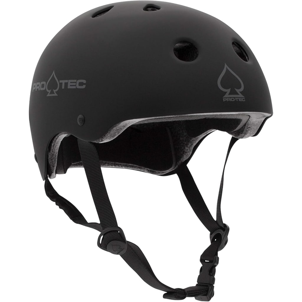 Protec Helmets - Classic Skate SM 21.3 to 22in (54 to 56 Cm) Matte Black BMX/Skate