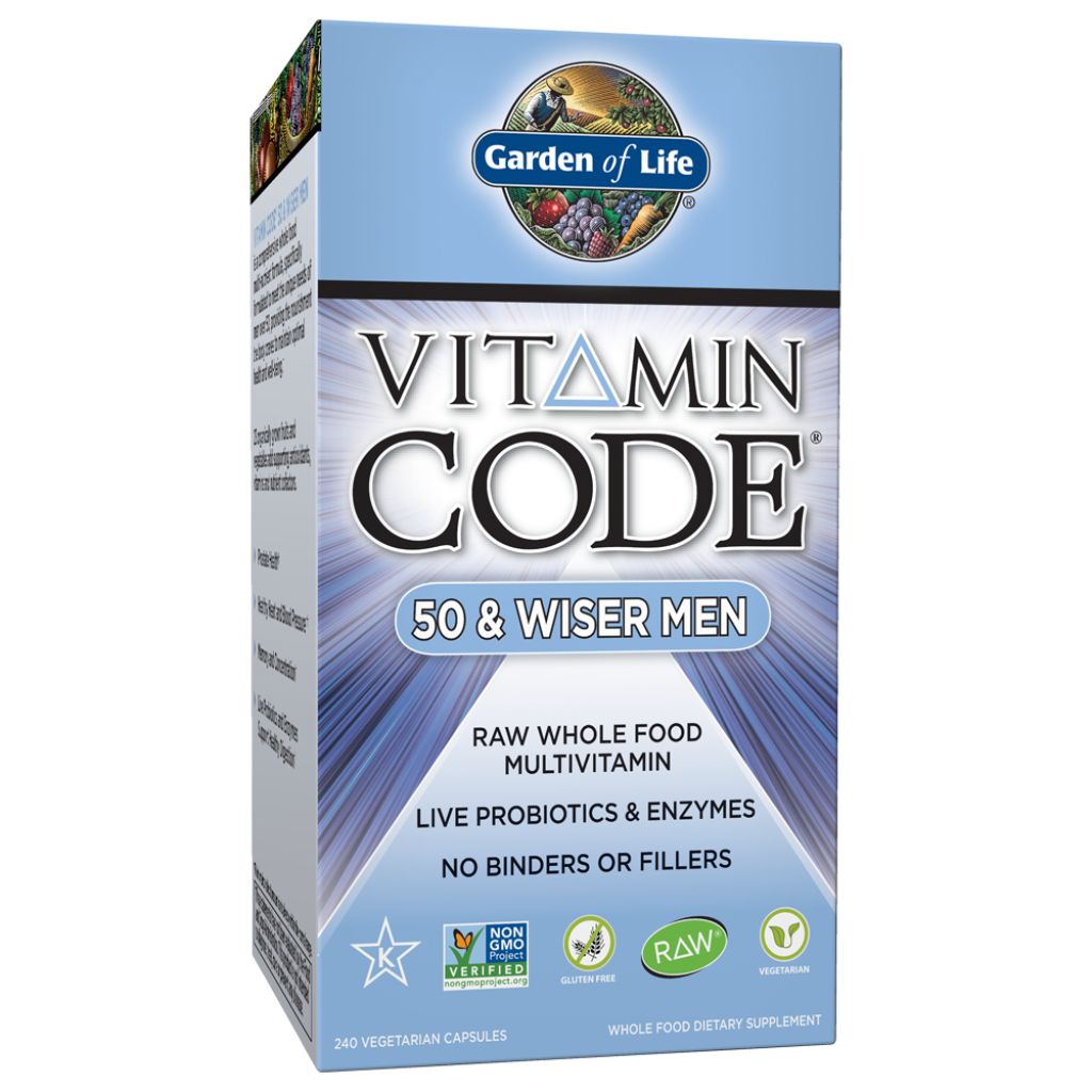Garden of Life Vitamin Code 50 & Wiser Men - 240 Veggie Capsules