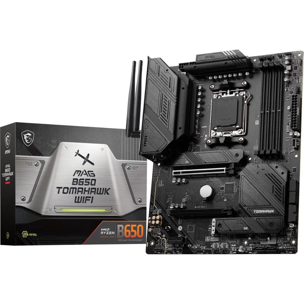 MSI B650 Tomahawk WiFi ATX AM5 DDR5 Motherboard for AMD Ryzen 9000/8000/7000 Series CPUs