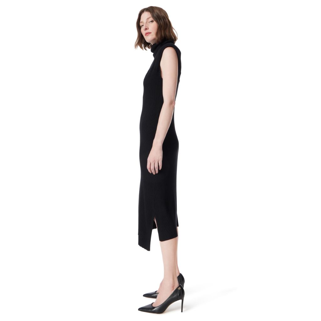 DO by Dee Ocleppo Women's Emilia Asymmetric Ribbed Knit Dress Standard, Medium