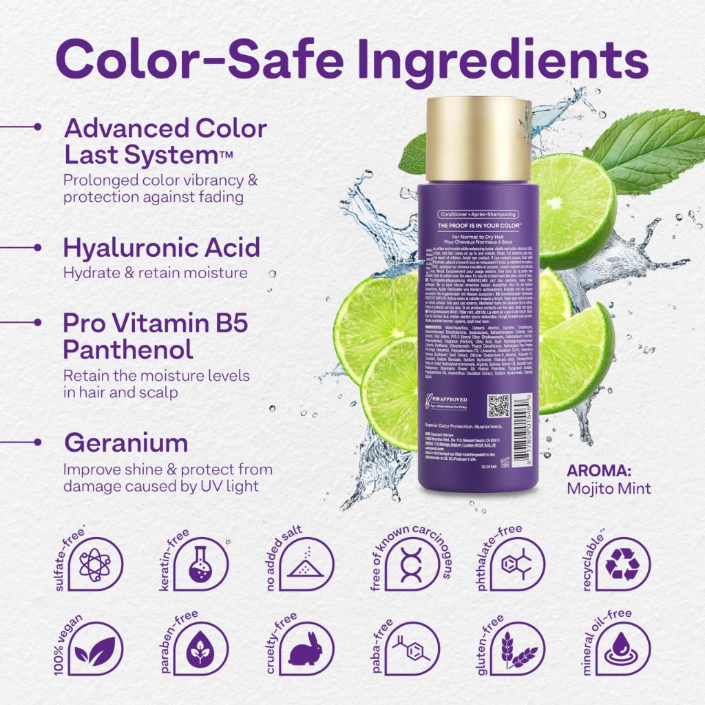 Colorproof Sulfate-Free Moisturizing Conditioner for women 8.5 FL Oz | Mojito Mint Scent