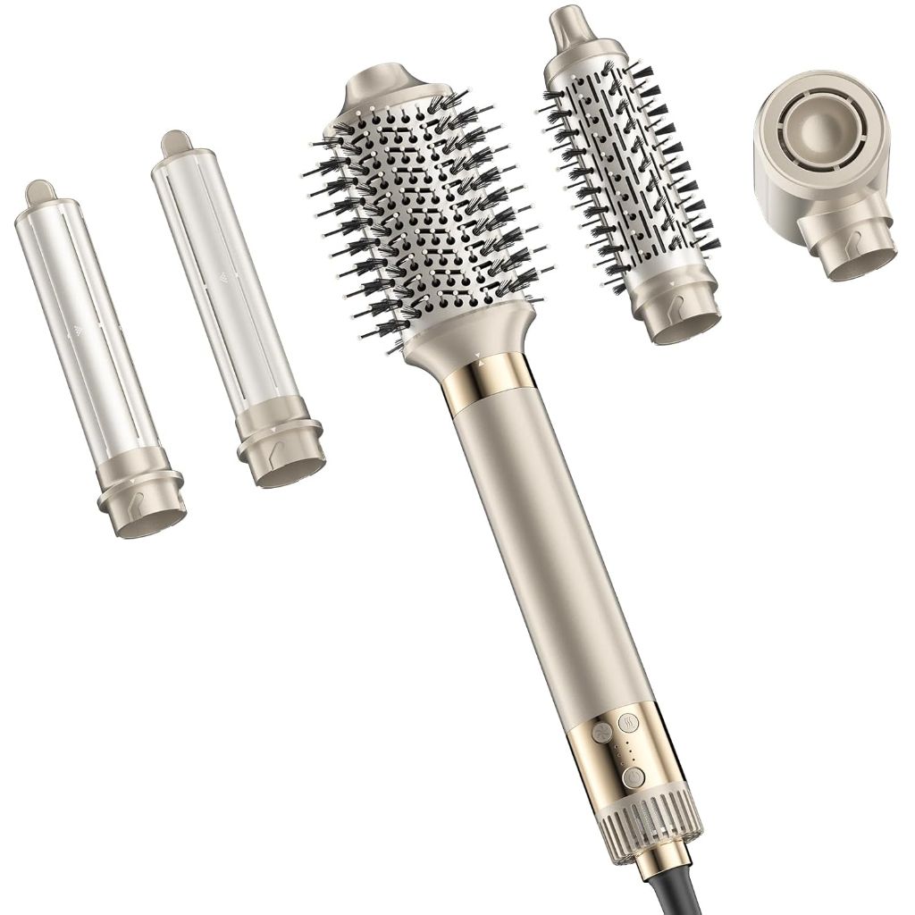 5-in-1 Hot Air Styler & Dryer with Auto Wrap Curlers & Volumizing Brushes