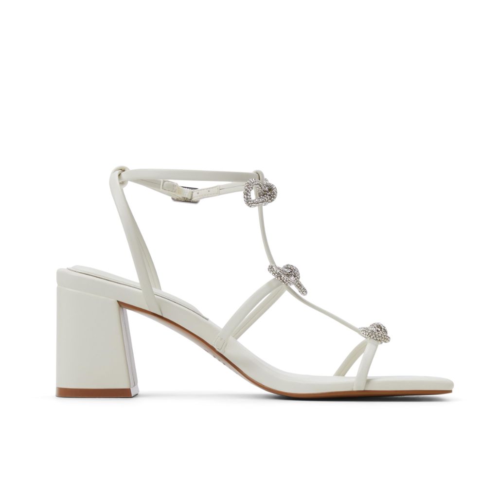 Aldo Women's Kaeli Heeled Sandals, White - size 8.5