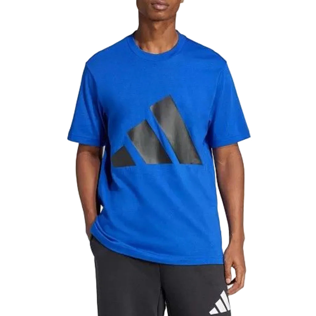 Adidas Big and Tall Mens Crew Neck Short Sleeve T-Shirt, Medium Tall, Blue