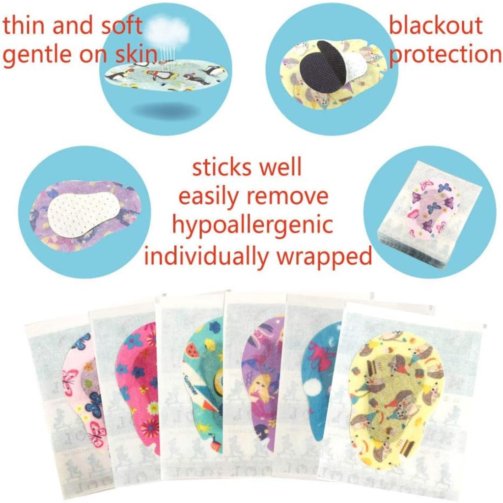 Kids Adhesive Eye Patch Bandages - 30 Patches