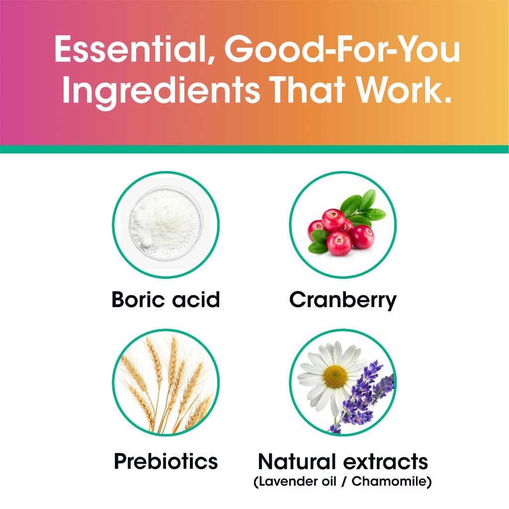 VH Essentials Feminine Foaming Wash with Boric Acid and Prebiotics, Odor Eliminating pH-Balanced Daily Cleanser with Lavender and Chamomile, 5 fl oz